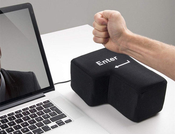 Big Enter Button Nap Pillow